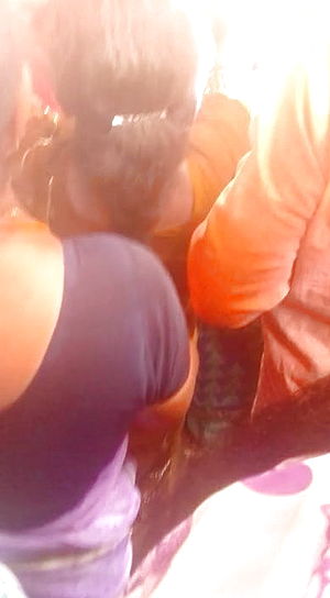 Madurai red hot youthfull tamil damsel grouped in crowd with steamy sight