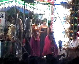 Shamless dance troupe in Andhra Pradesh India